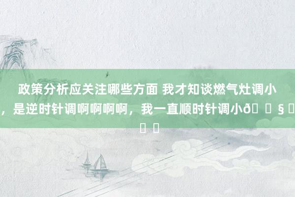 政策分析应关注哪些方面 我才知谈燃气灶调小火，是逆时针调啊啊啊啊，我一直顺时针调小😧 ​​