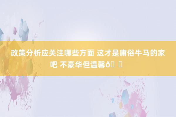 政策分析应关注哪些方面 这才是庸俗牛马的家吧 不豪华但温馨🏠