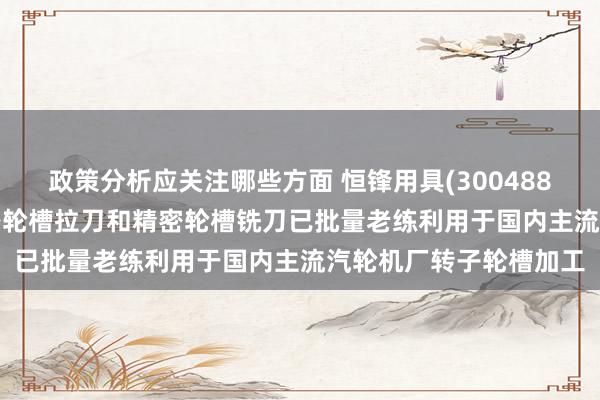 政策分析应关注哪些方面 恒锋用具(300488.SZ)：公司坐蓐的精密轮槽拉刀和精密轮槽铣刀已批量老练利用于国内主流汽轮机厂转子轮槽加工