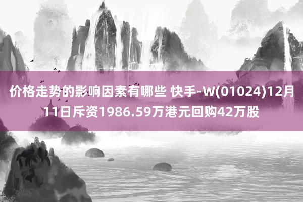 价格走势的影响因素有哪些 快手-W(01024)12月11日斥资1986.59万港元回购42万股