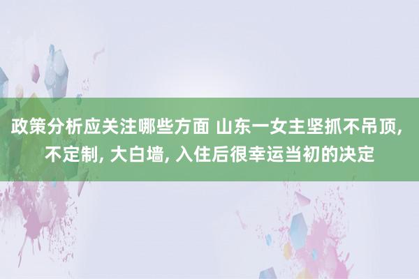 政策分析应关注哪些方面 山东一女主坚抓不吊顶, 不定制, 大白墙, 入住后很幸运当初的决定