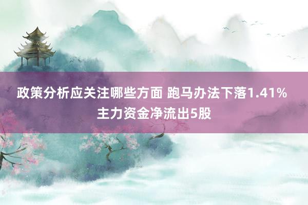 政策分析应关注哪些方面 跑马办法下落1.41% 主力资金净流出5股