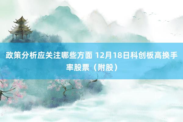 政策分析应关注哪些方面 12月18日科创板高换手率股票（附股）