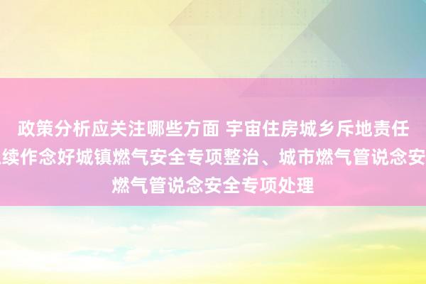 政策分析应关注哪些方面 宇宙住房城乡斥地责任会议：要抓续作念好城镇燃气安全专项整治、城市燃气管说念安全专项处理