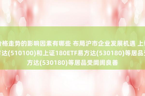 价格走势的影响因素有哪些 布局沪市企业发展机遇 上证50ETF易方达(510100)和上证180ETF易方达(530180)等居品受阛阓良善