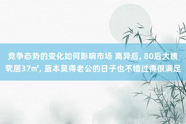 竞争态势的变化如何影响市场 离异后, 80后大姨茕居37㎡, 蓝本莫得老公的日子也不错过得很满足