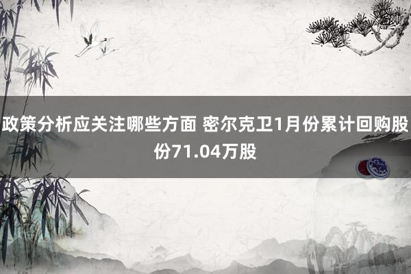 政策分析应关注哪些方面 密尔克卫1月份累计回购股份71.04万股