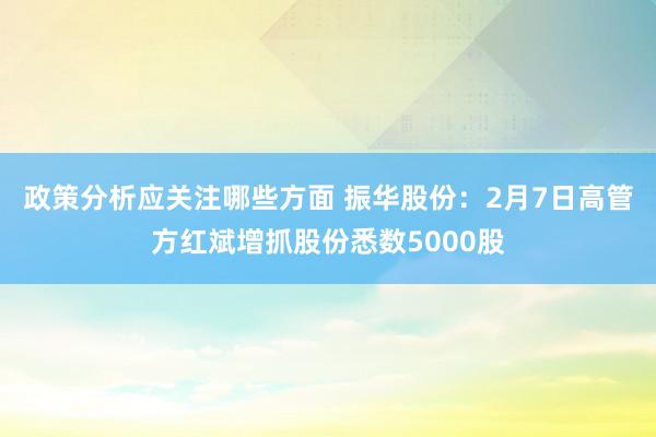 政策分析应关注哪些方面 振华股份：2月7日高管方红斌增抓股份悉数5000股