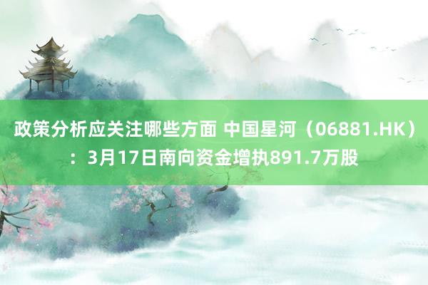 政策分析应关注哪些方面 中国星河（06881.HK）：3月17日南向资金增执891.7万股